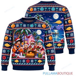 Son Goku Dragon Ball Kame House Christmas ugly christmas sweater