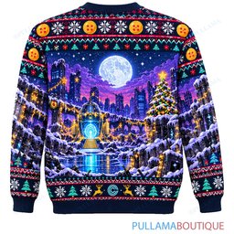 Son Goku Dragon Ball Trunks Time Machine Christmas ugly christmas sweater