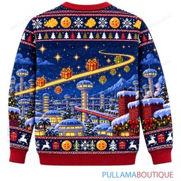 Son Goku Dragon Ball Santa Goku Delivery ugly christmas sweater