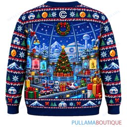Son Goku Dragon Ball Capsule Corp Toy Workshop ugly christmas sweater