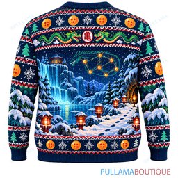 Son Goku Dragon Ball Dragon Radar Treasure Hunt ugly christmas sweater