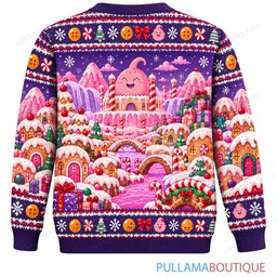 Son Goku Dragon Ball Majin Buu Candy Christmas Village ugly christmas sweater