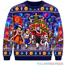 Son Goku Dragon Ball Universe Tournament Holiday Parade ugly christmas sweater