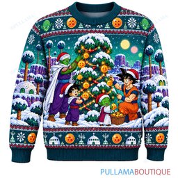 Son Goku Dragon Ball Namek Winter Festival ugly christmas sweater