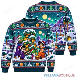 Son Goku Dragon Ball Namek Winter Festival ugly christmas sweater