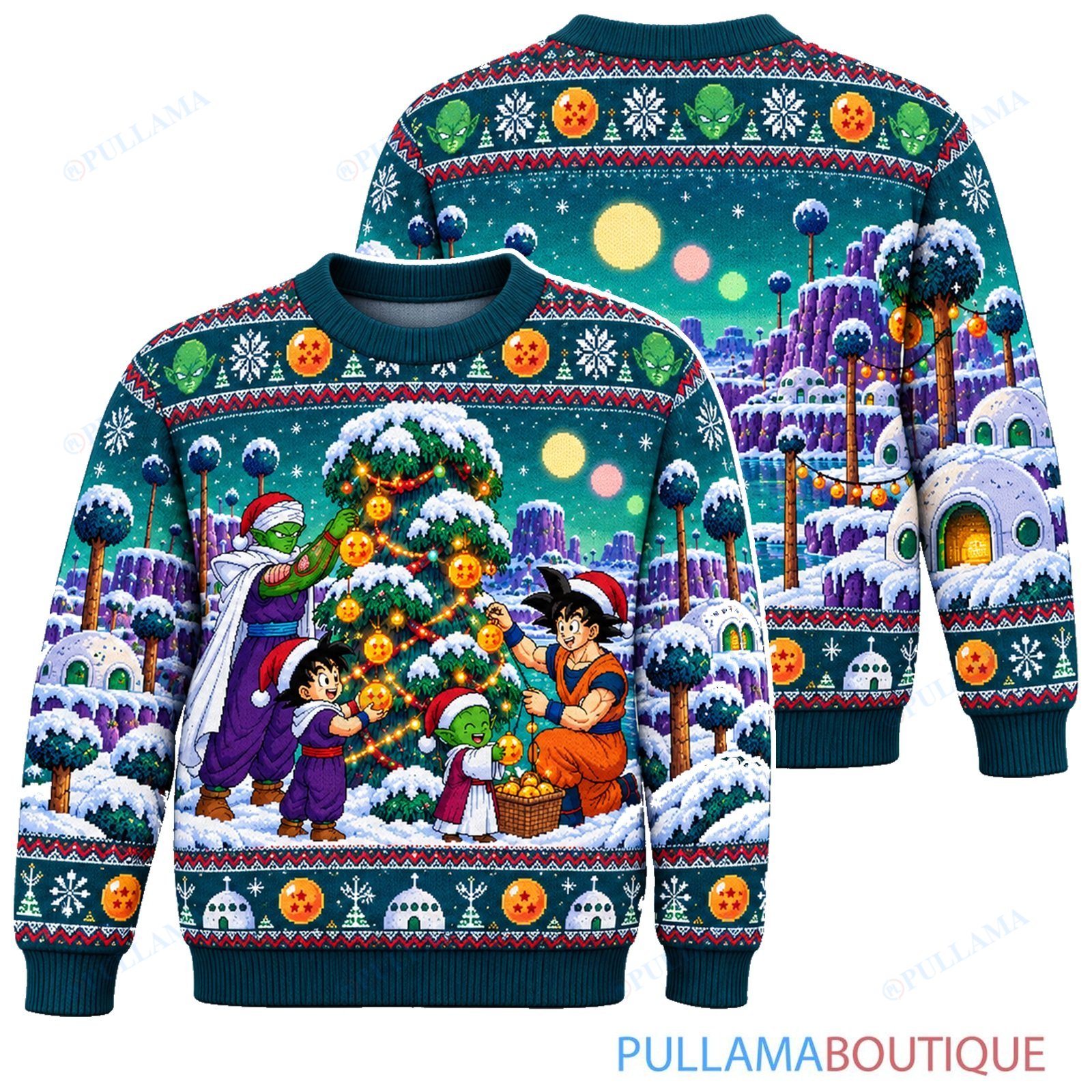 Son Goku Dragon Ball Namek Winter Festival ugly christmas sweater