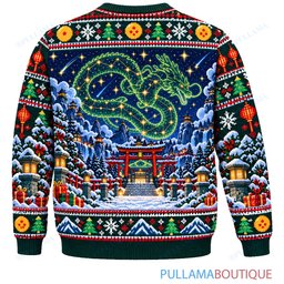 Son Goku Dragon Ball Shenron Wish Night ugly christmas sweater