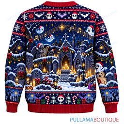 Jack Skellington Graveyard Carolers ugly christmas sweater
