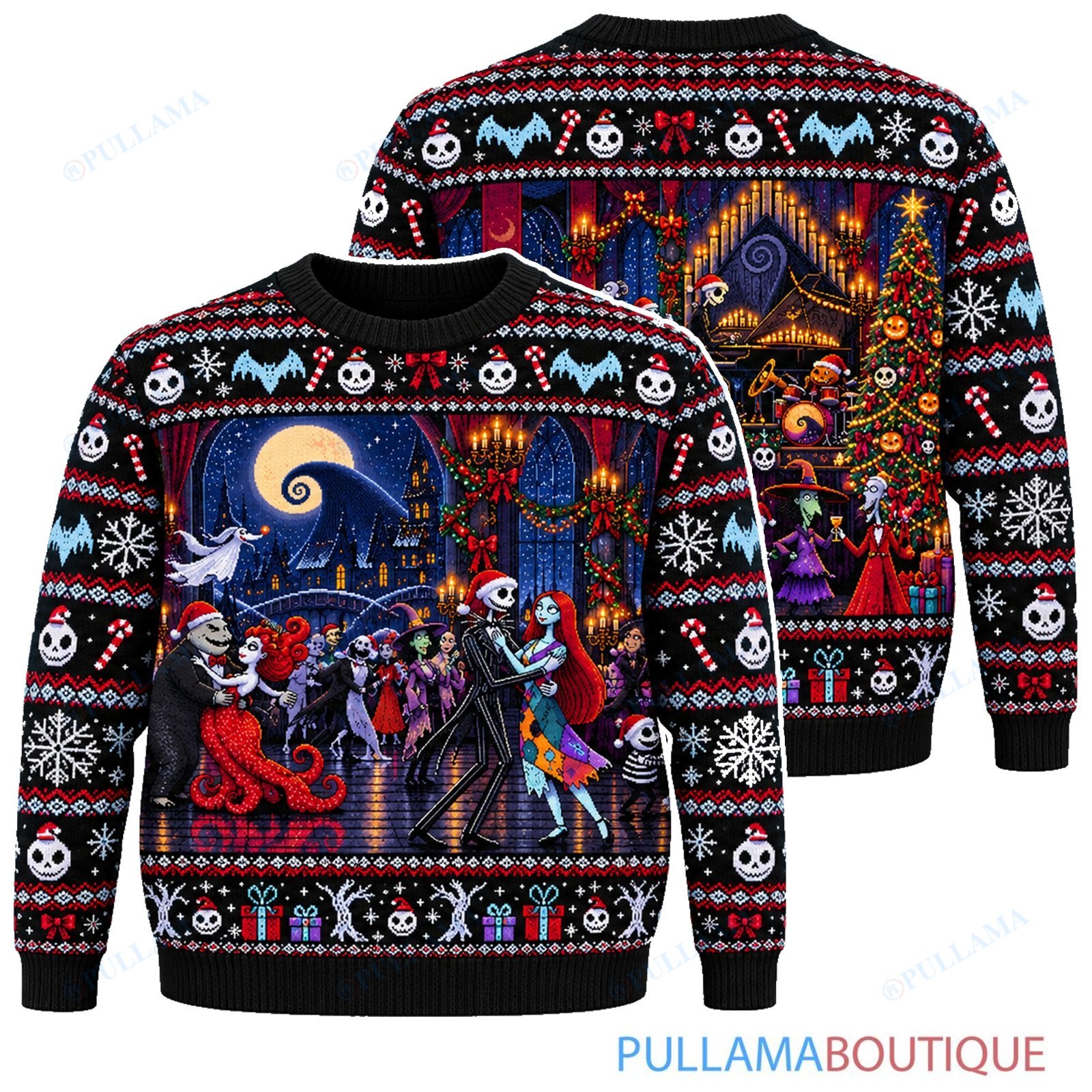 Jack Skellington Undersea Gal Holiday Ball ugly christmas sweater