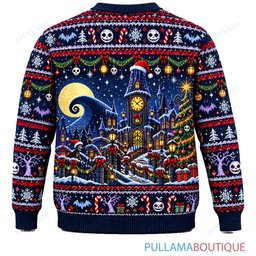 Jack Skellington Mayor Holiday Parade ugly christmas sweater