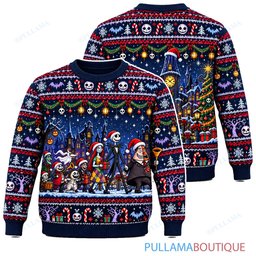 Jack Skellington Mayor Holiday Parade ugly christmas sweater