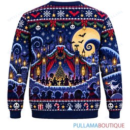 Jack Skellington Vampire Brothers Carol Choir ugly christmas sweater