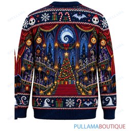 Jack Skellington Halloween Town Holiday Theater ugly christmas sweater