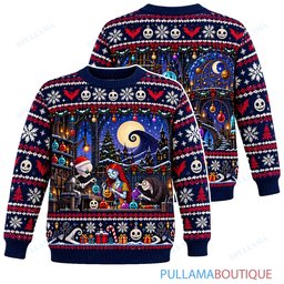 Jack Skellington Finkelstein Holiday Lab ugly christmas sweater