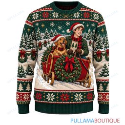 Scooby Doo Christmas Tree Farm Chase ugly christmas sweater
