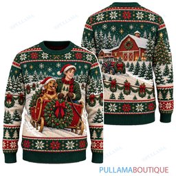 Scooby Doo Christmas Tree Farm Chase ugly christmas sweater