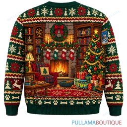 Scooby Doo Cozy Fireplace Snack Night ugly christmas sweater