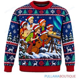 Scooby Doo Arctic Lighthouse Mystery ugly christmas sweater