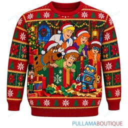 Scooby Doo Santa Toy Workshop Caper ugly christmas sweater