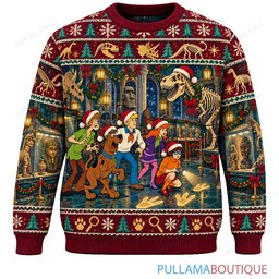 Scooby Doo Christmas Museum Mystery ugly christmas sweater