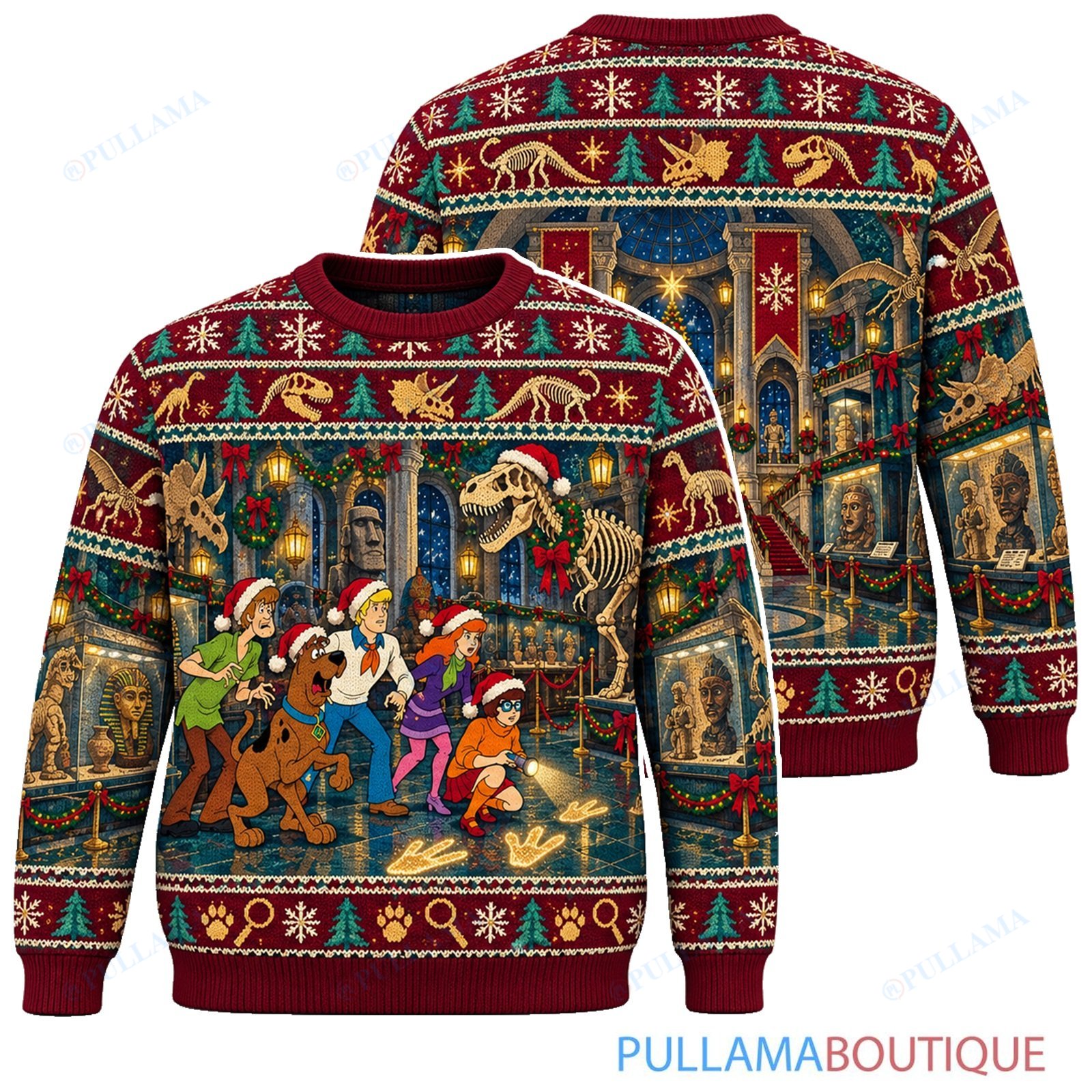 Scooby Doo Christmas Museum Mystery ugly christmas sweater
