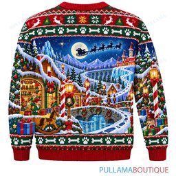 Scooby Doo North Pole Footprint Mystery ugly christmas sweater