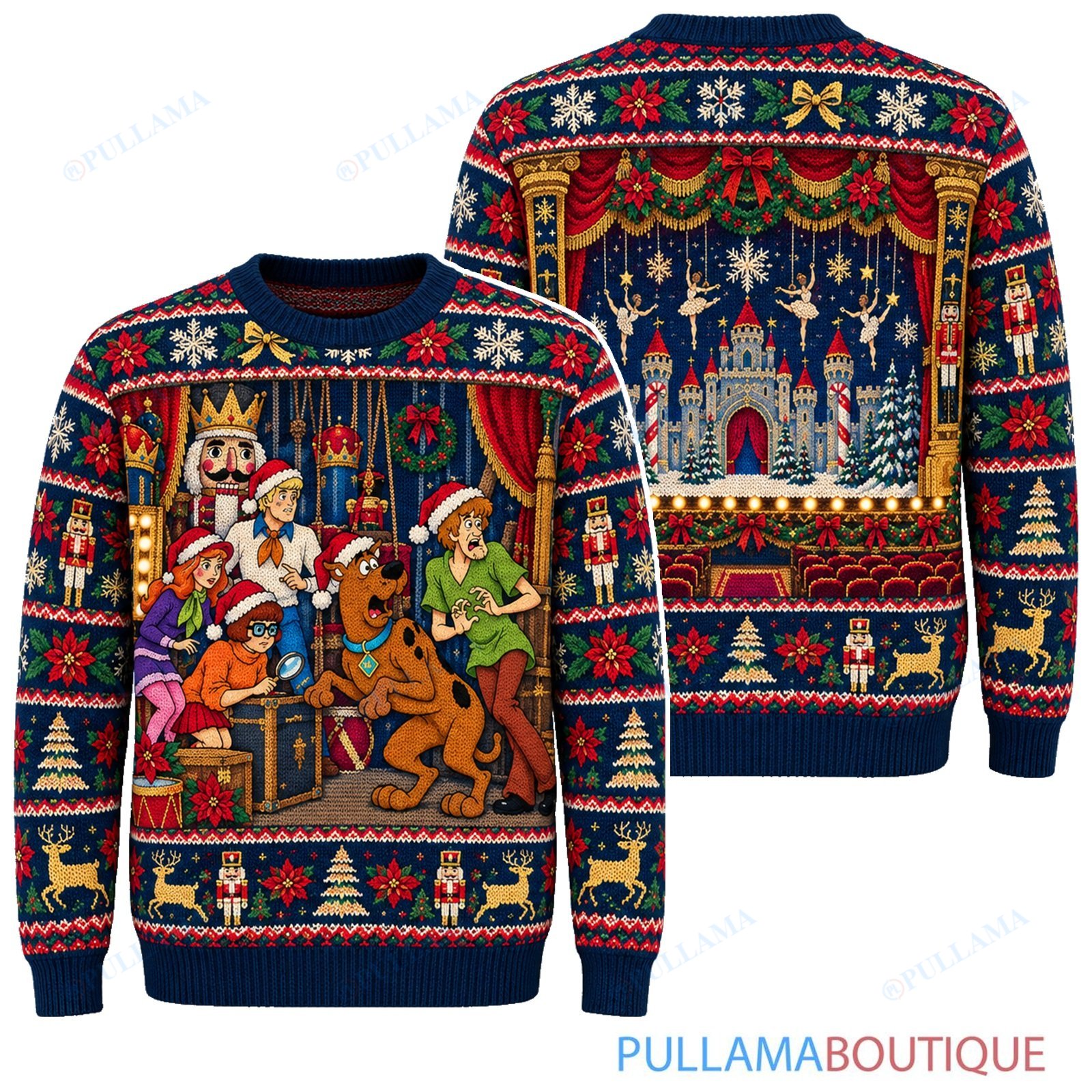 Scooby Doo Nutcracker Theater Caper ugly christmas sweater