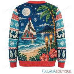 Scooby Doo Tropical Beach Christmas ugly christmas sweater
