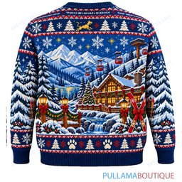 Scooby Doo Snowy Ski Lodge Mystery ugly christmas sweater