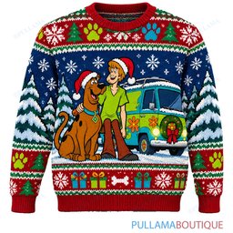 Scooby Doo Mystery Machine Christmas Road Trip ugly christmas sweater