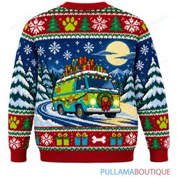 Scooby Doo Mystery Machine Christmas Road Trip ugly christmas sweater