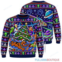 Scooby Doo Alien Space Christmas ugly christmas sweater