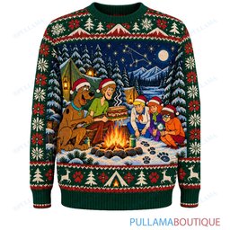 Scooby Doo Winter Camp Mystery ugly christmas sweater