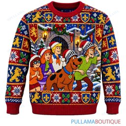 Scooby Doo Medieval Castle Christmas ugly christmas sweater