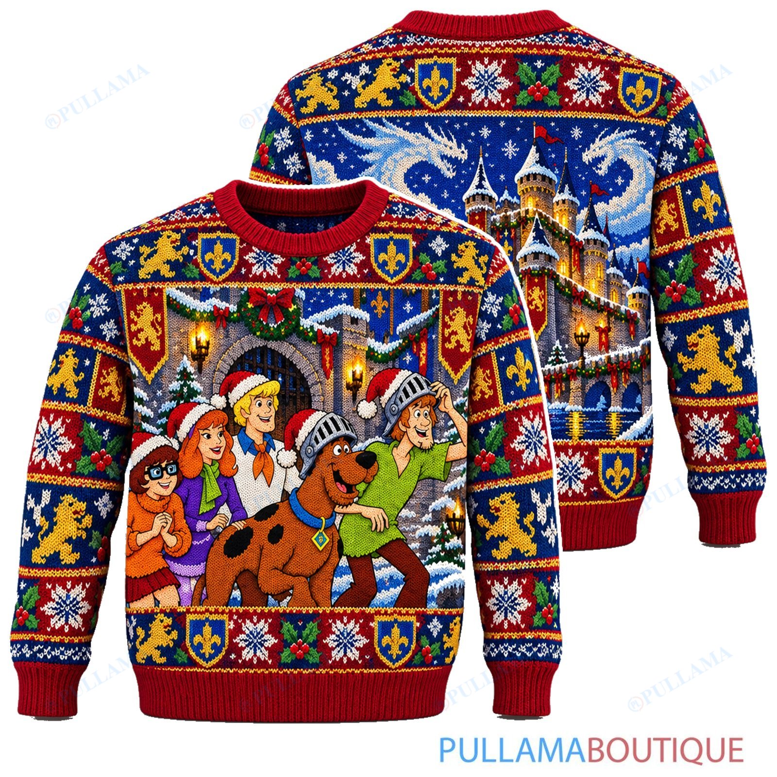 Scooby Doo Medieval Castle Christmas ugly christmas sweater
