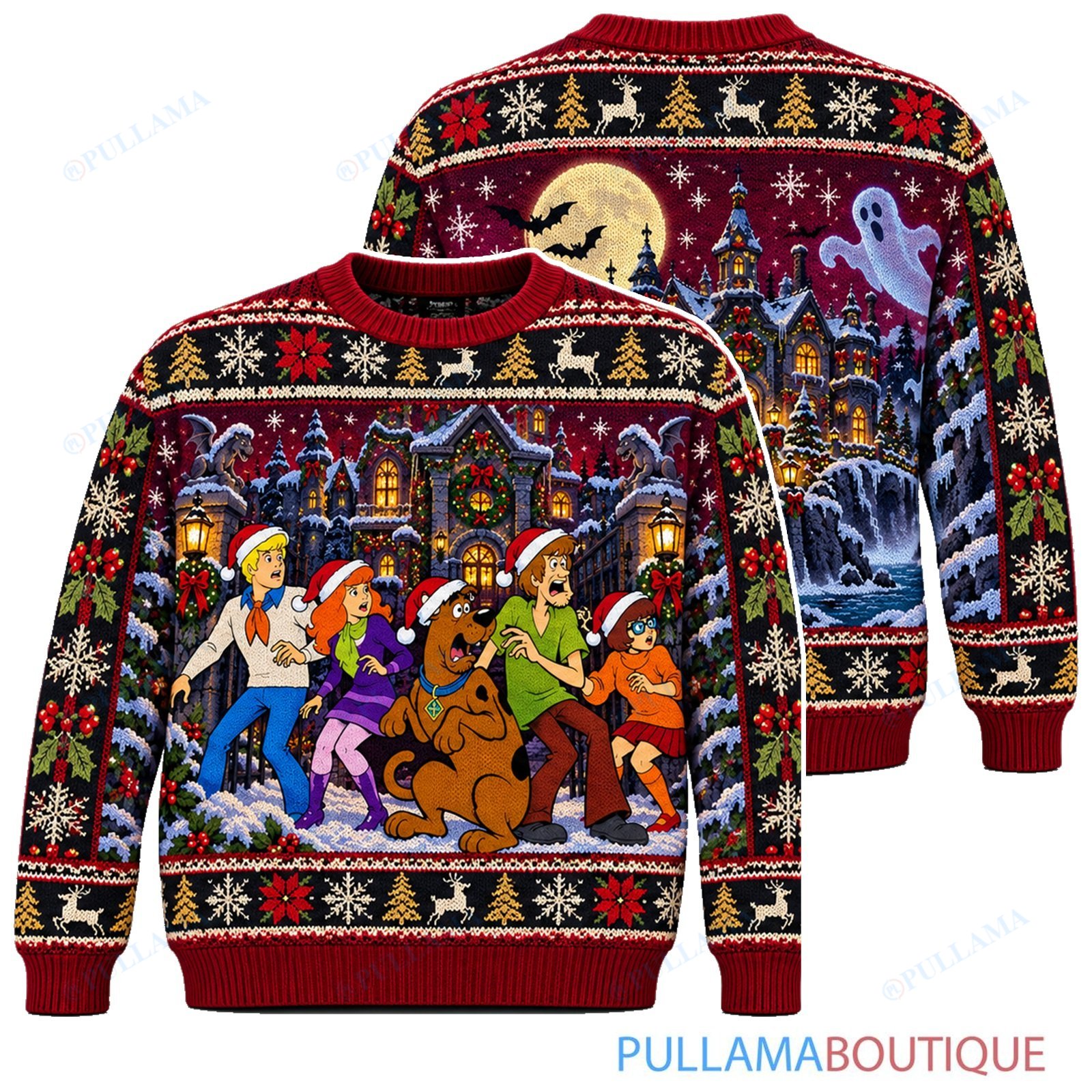 Scooby Doo Haunted Mansion Holiday ugly christmas sweater