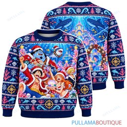 One Piece Fish Man Coral Noel ugly christmas sweater