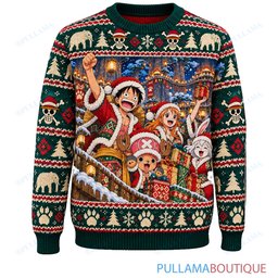 One Piece Zou Winter Tribe Festival ugly christmas sweater