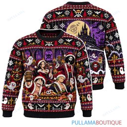 One Piece Thriller Bark Haunted Christmas ugly christmas sweater