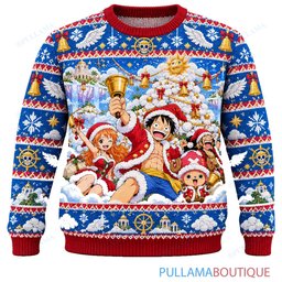 One Piece Skypiea Cloud Christmas ugly christmas sweater