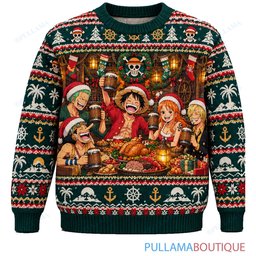 One Piece East Blue Tavern Christmas ugly christmas sweater
