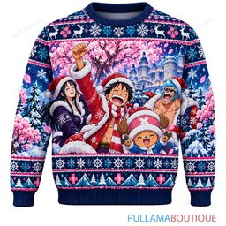 One Piece Frozen Drum Island ugly christmas sweater