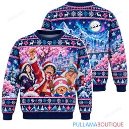 One Piece Frozen Drum Island ugly christmas sweater
