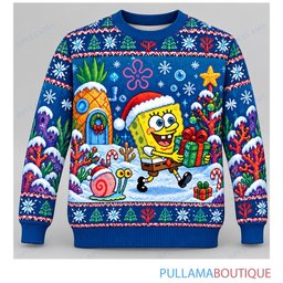 Spongebob Squarepants Holiday Gift Walk ugly christmas sweater