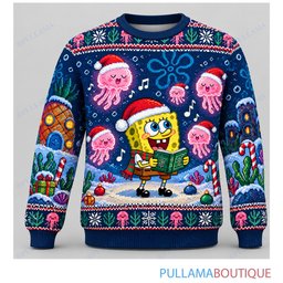 Spongebob Squarepants Jellyfish Carols ugly christmas sweater