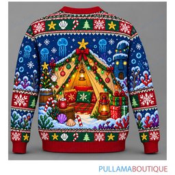 Spongebob Squarepants Cocoa Camp ugly christmas sweater