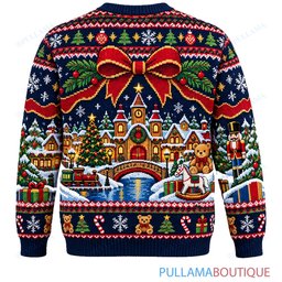 Chucky Christmas Sledding Adventure ugly christmas sweater