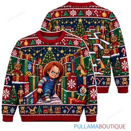 Chucky Christmas Gift Maze ugly christmas sweater
