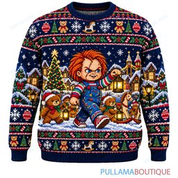 Chucky Christmas Lantern Walk ugly christmas sweater