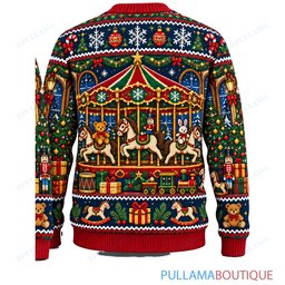 Chucky Rocking Horse Christmas ugly christmas sweater